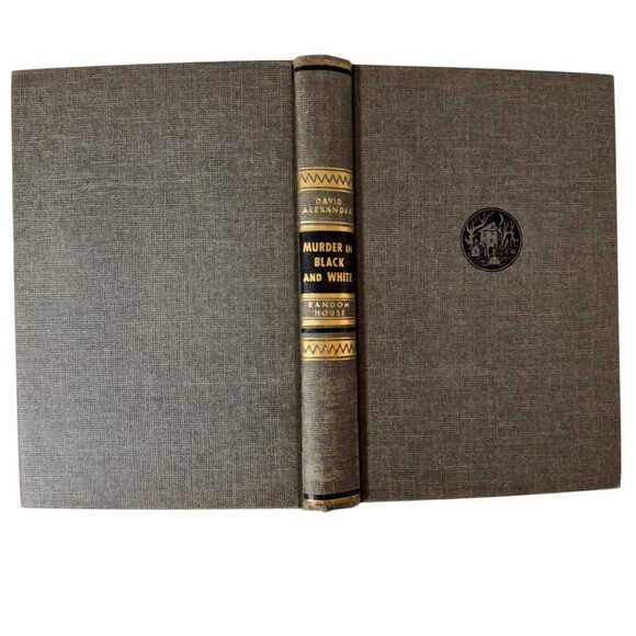 First Edition Murder In Black And White By David Alexander Random House 1951 HC - Picture 2 of 16